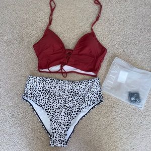 NWT ZAFUL High Waisted bikini